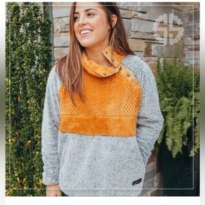 Simply Southern Light Gray Fleece Jacket